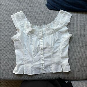 Doen Alana Top XS Salt (from Hand me Doen, tags still on)
